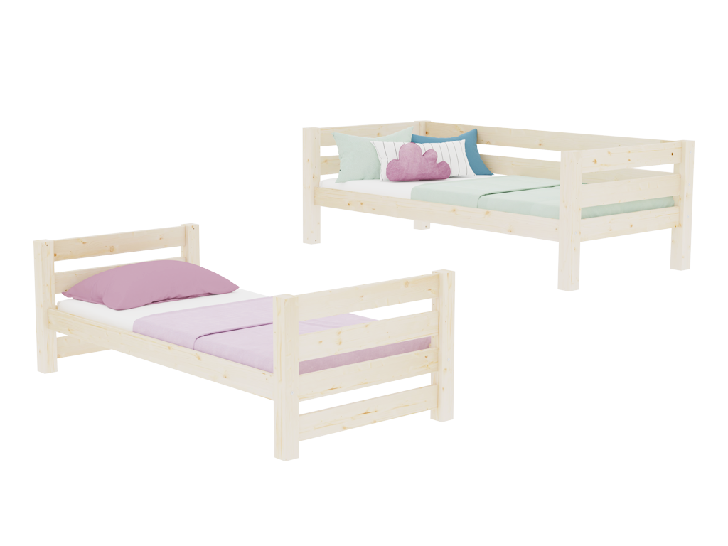 Benlemi Atlas stapelbed 90×200 cm van massief hout