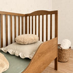 Nubi massief eiken babybed met sofafunctie – sofastand