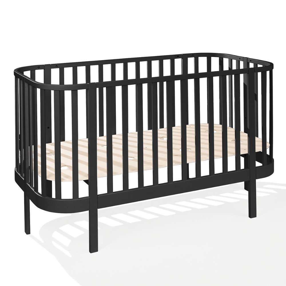 Grand 2-in-1 kinderbed zwart 140x70