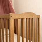 Nubi massief eiken babybed met sofafunctie – maattekening