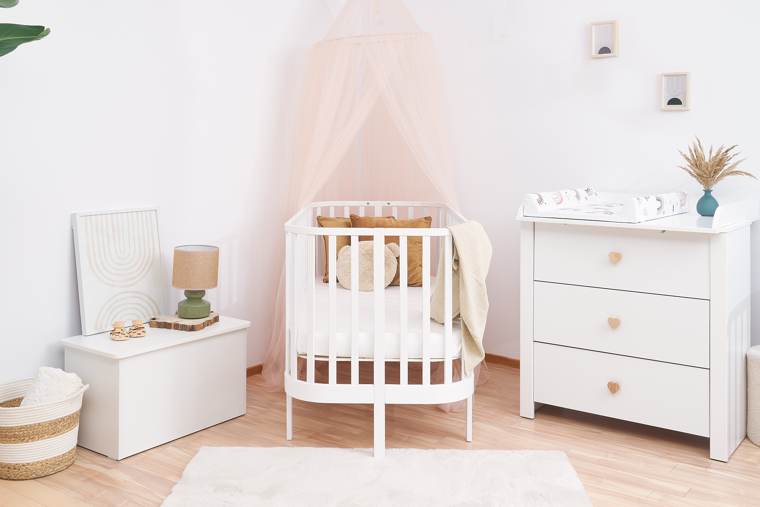 Grand kinderbed met sofafunctie 2-in-1 140x70 – vooraanzicht