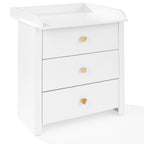 Lieve commode met verschoonblad – vooraanzicht