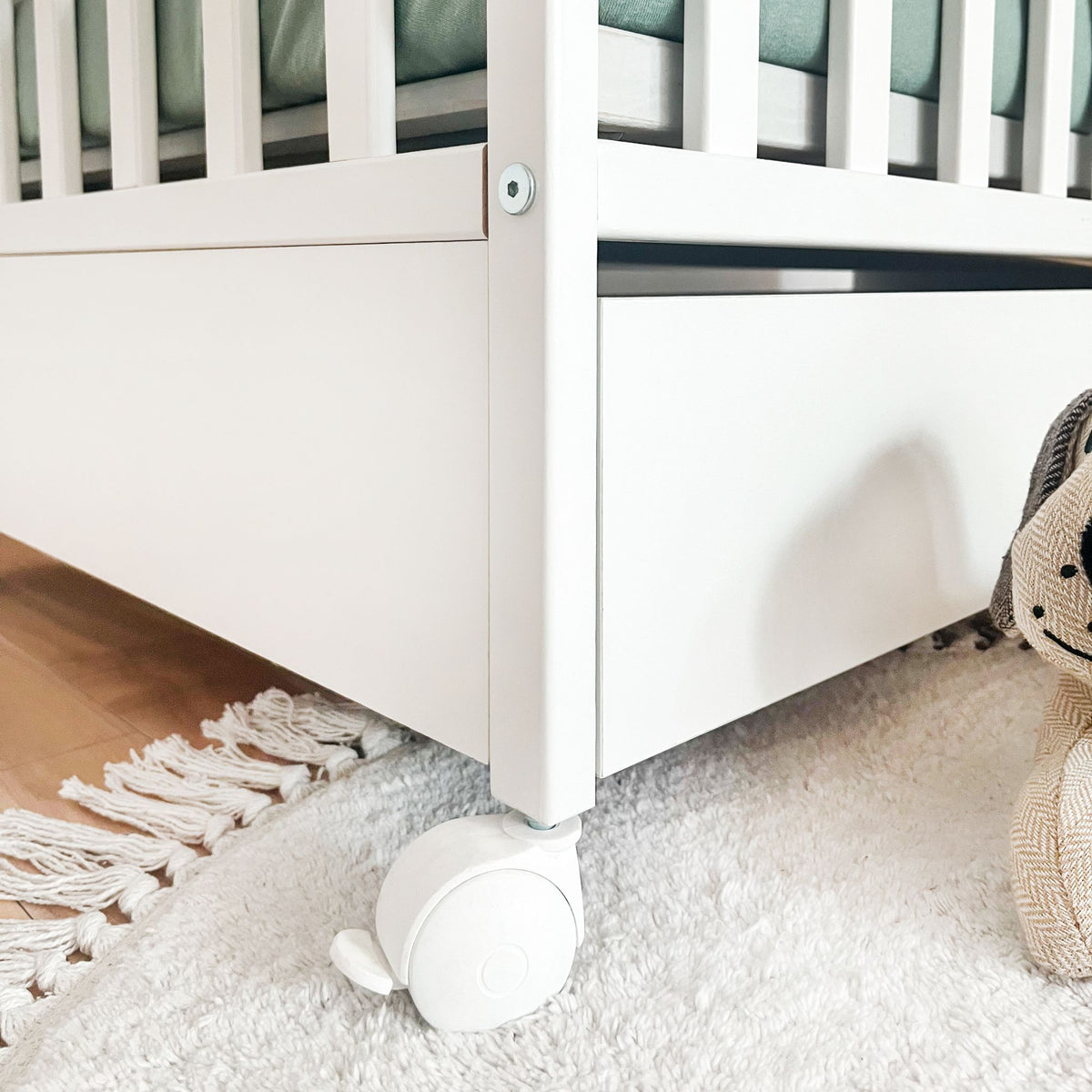 Lux babybed met lade en wieltjes – maattekening
