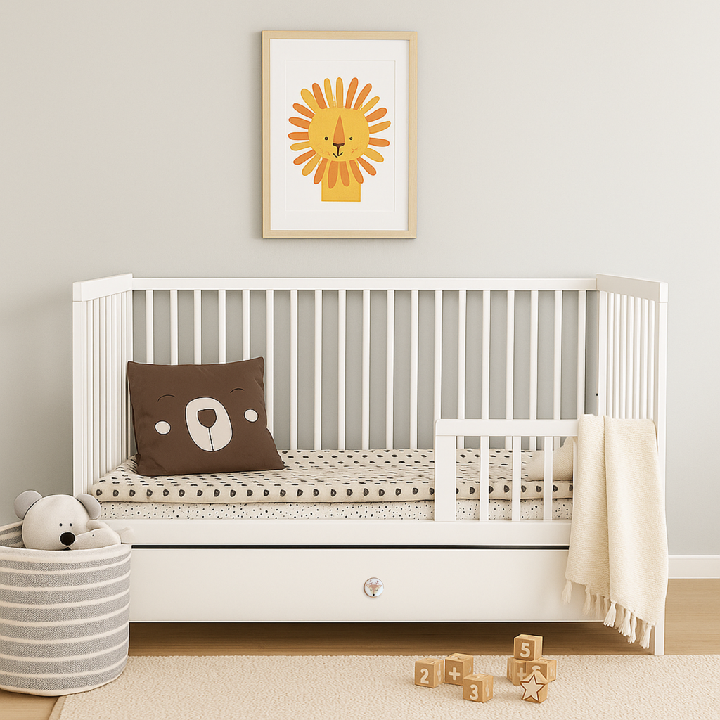 Beau babybed met lade en bijtranden – lade