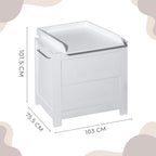 Badcommode wit – zijaanzicht