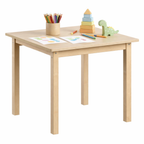 Speeltafel met 2 stoeltjes hout – maattekening