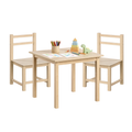 Speeltafel met 2 stoeltjes hout – maattekening stoel 46x27 cm