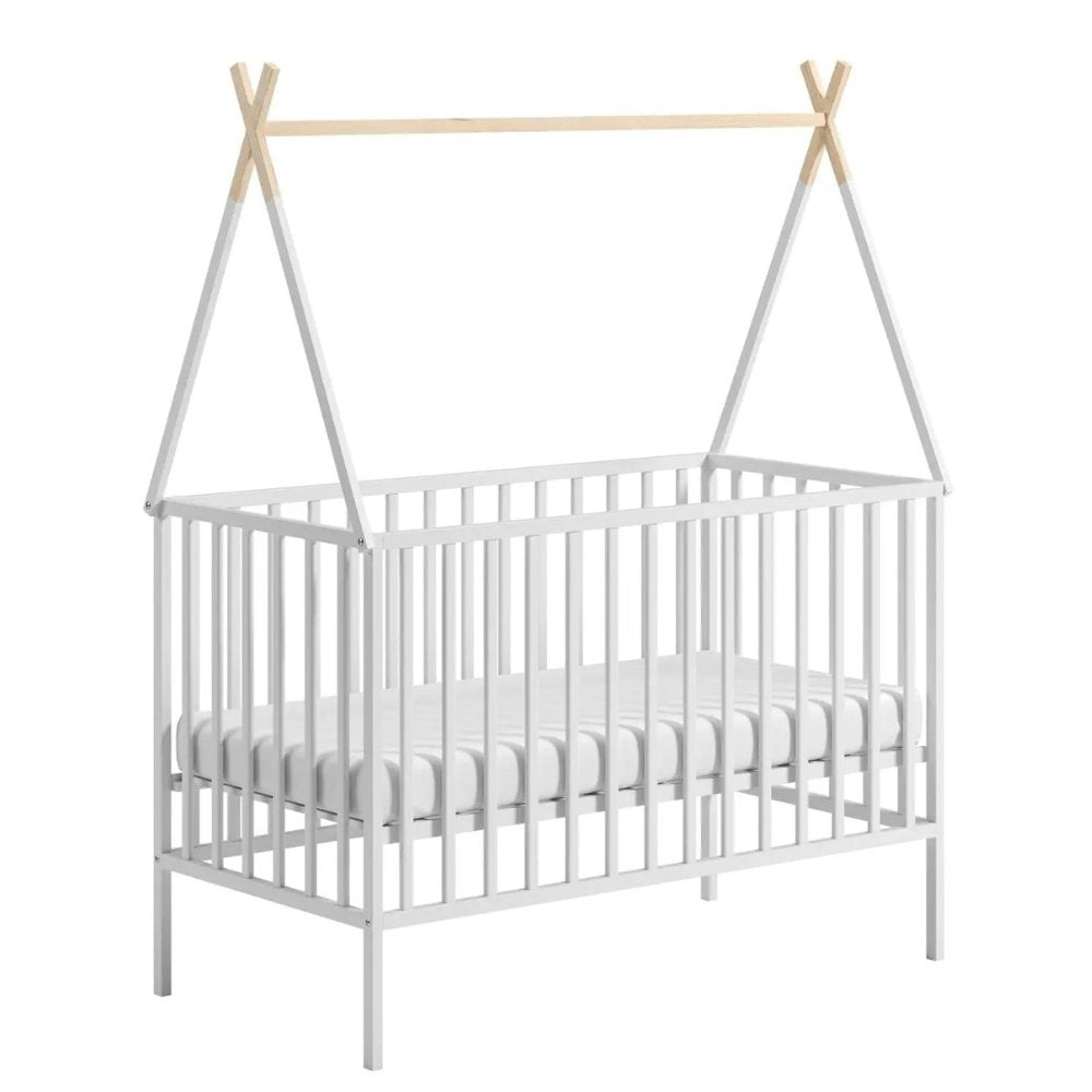 Tipi babybed wit 120x60 met tipi-dak