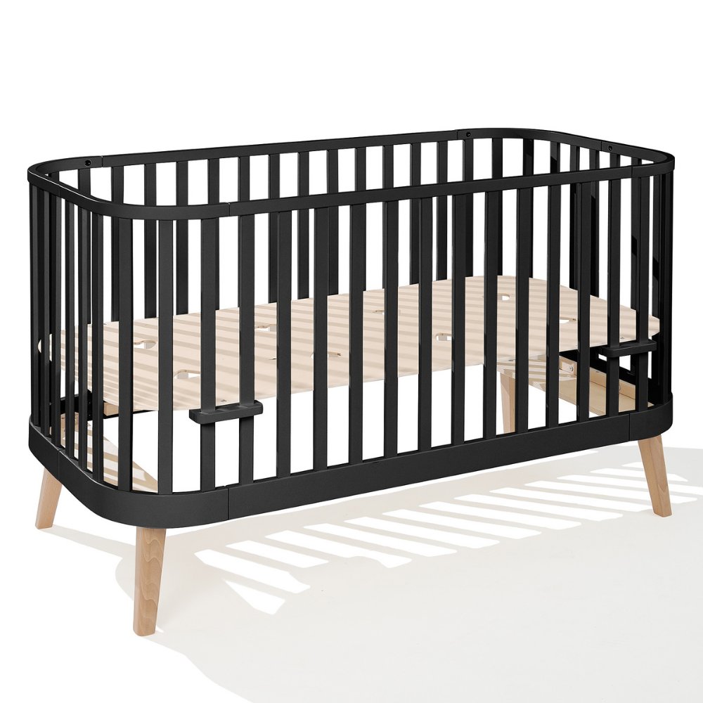 Principal 2-in-1 kinderbed zwart 140x70