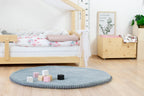 Chiffon dakje huisbed in complete kinderkamerinrichting