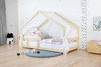 Chiffon dakje huisbed sfeerbeeld kinderkamer