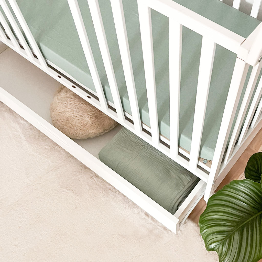 Lux babybed met lade en wieltjes – detail