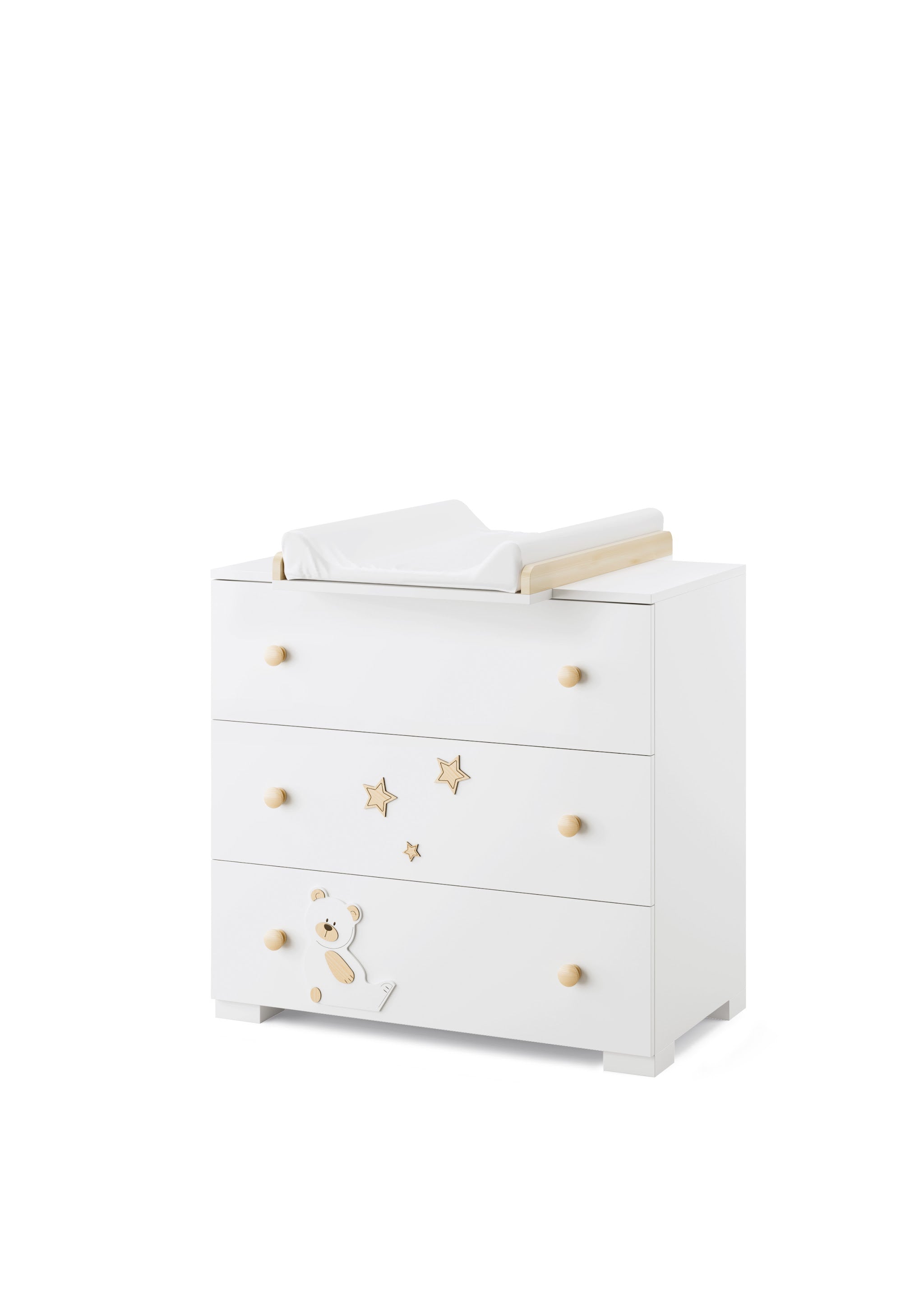 Tijn commode met uitgeschoven verzorgingsblad