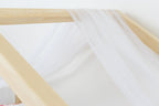 Chiffon dakje huisbed detailfoto afwerking