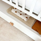 Lieve babybed met lade – detail afwerking