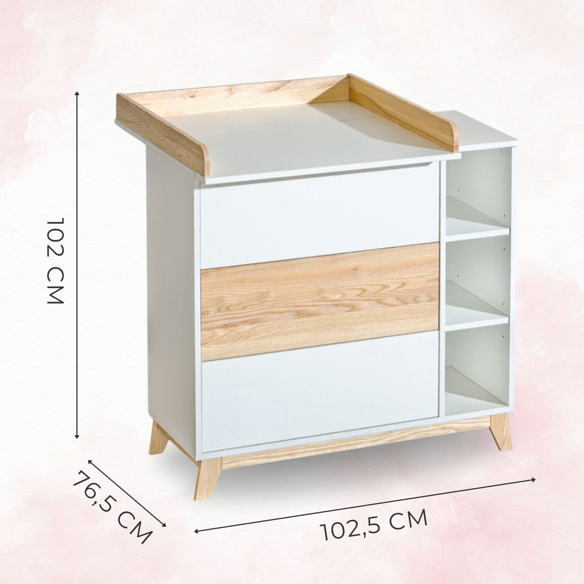 Fjord commode met verschoonblad – sfeerbeeld