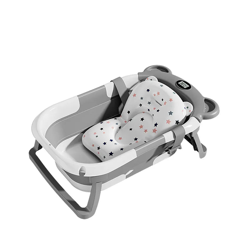 Baby badje met temperatuursensor - baby in bad