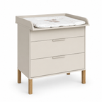 Noor commode cashmere met verschoonblad zijaanzicht