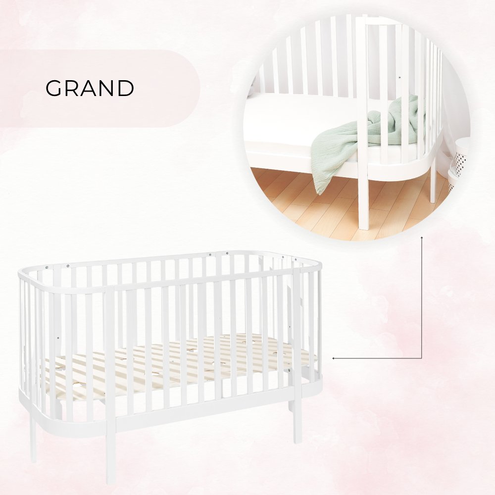 Grand kinderbed wit detail met sfeerbeeld