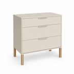 Noor commode cashmere met houten grepen