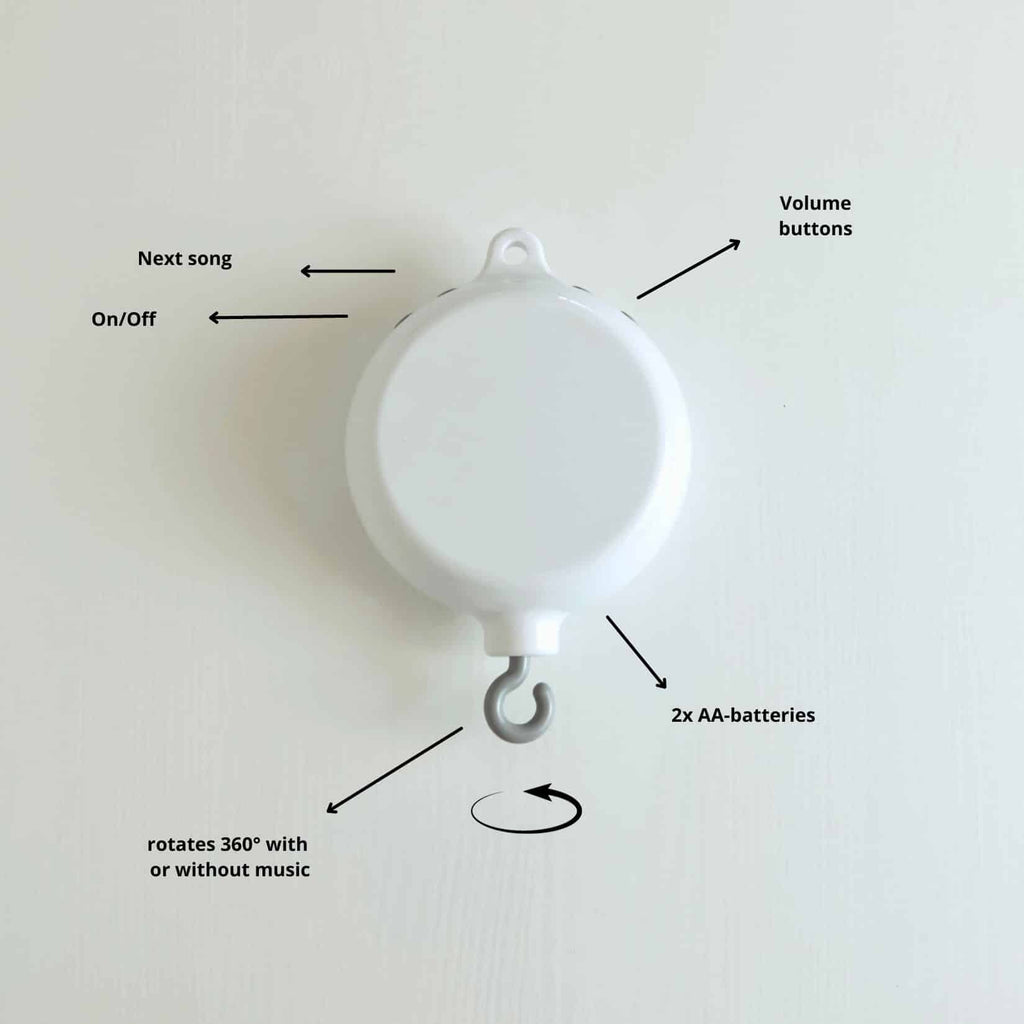 Baby Mobile Music box white-1