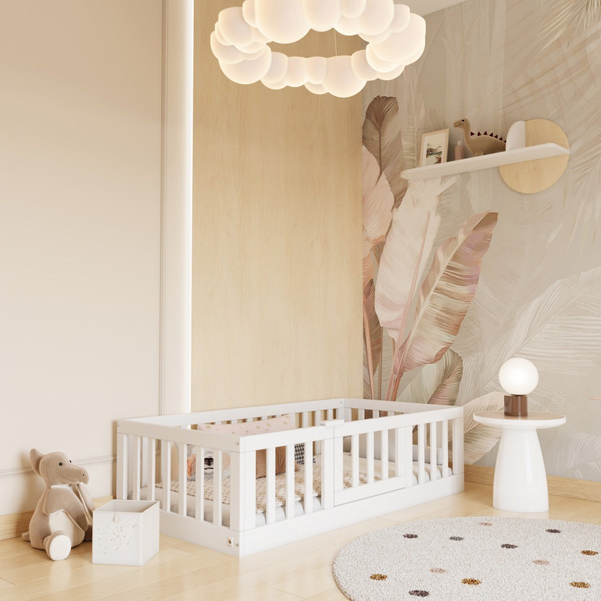 FunnaX Jona vloerbed – Wit – aanvullend productbeeld