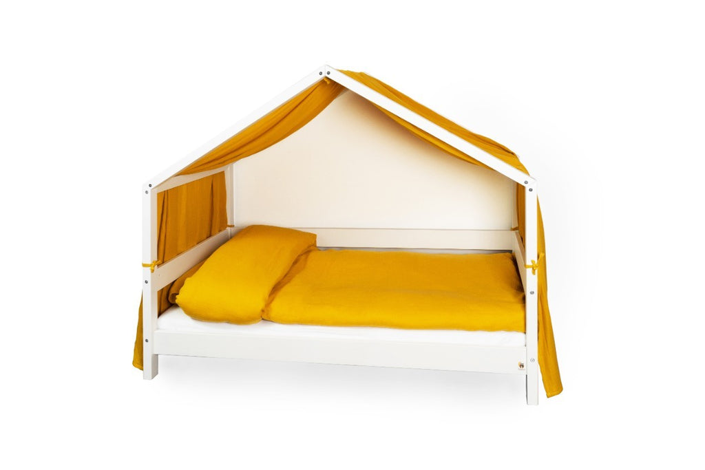 FunnaX Mous mousseline overtrekset 150 × 200 cm – Mosterd – aanvullend productbeeld