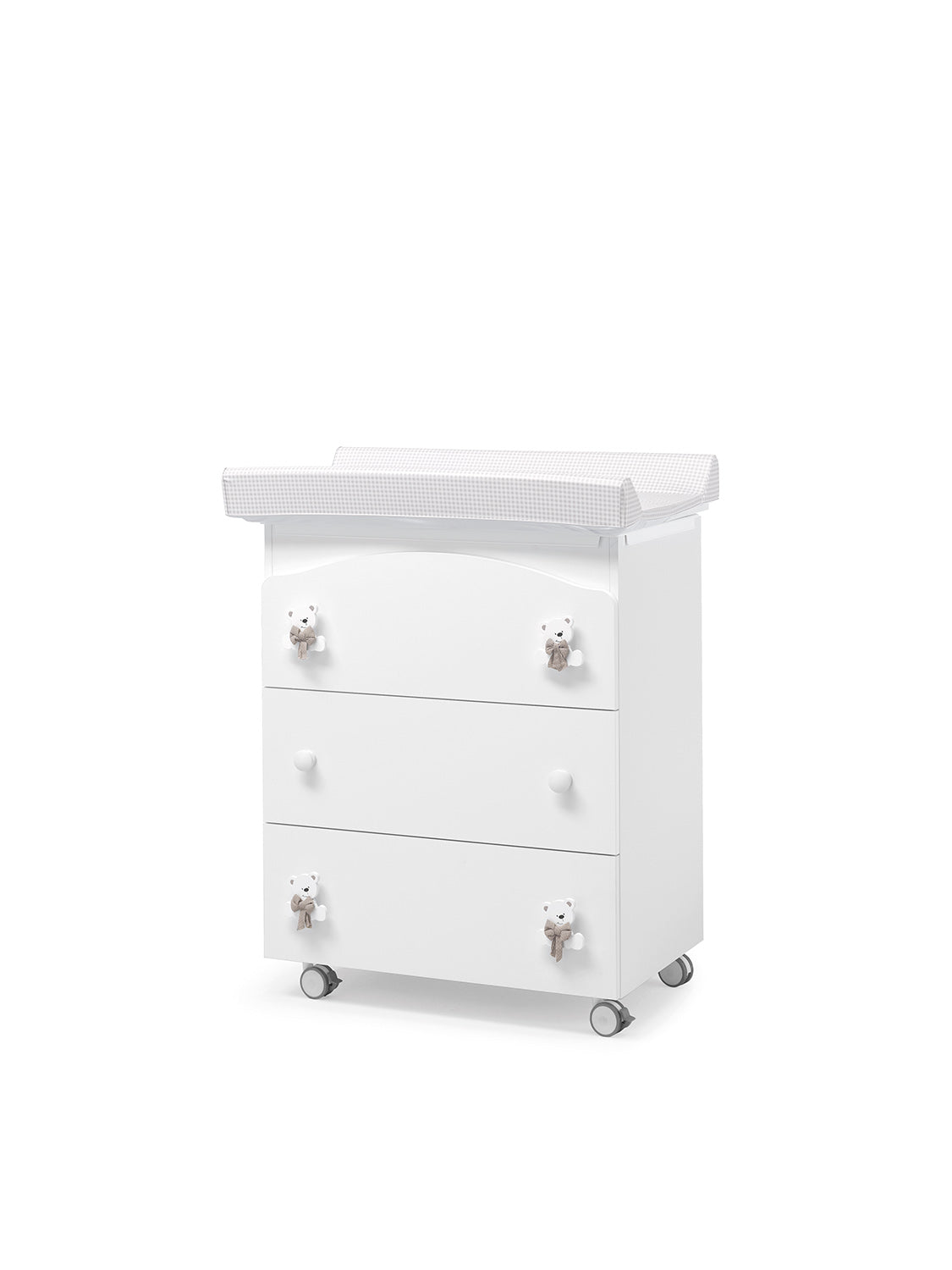 Bas babybadmeubel in wit met tortora accenten