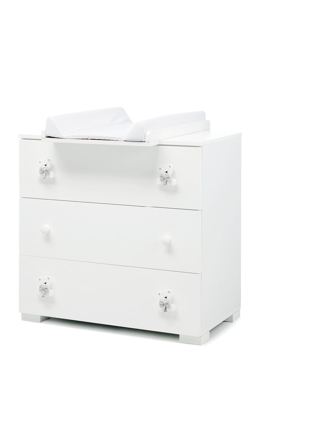 Bas commode met uitschuifbaar verzorgingsblad