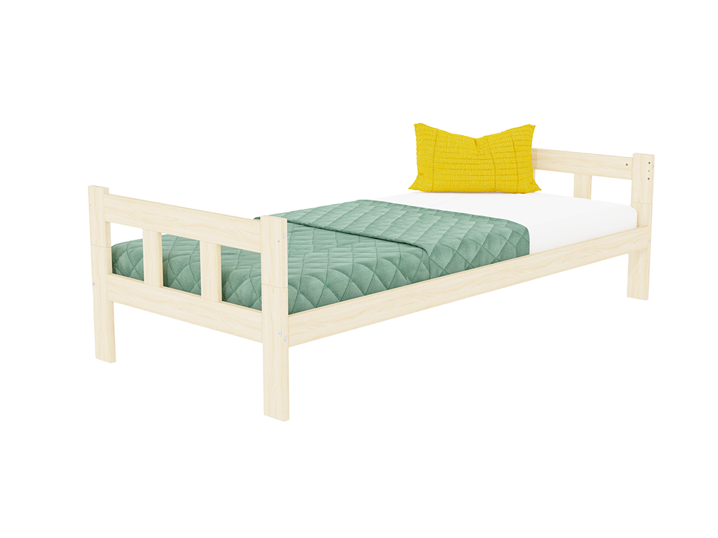 Bo kinderbed met hoofdborden, hoge uitvoering in wit