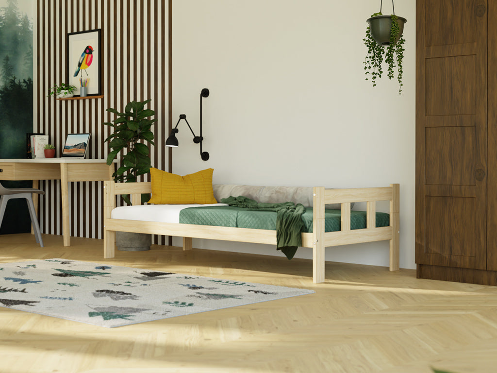 Bo kinderbed met hoofdborden, hoge uitvoering in een kinderkamer