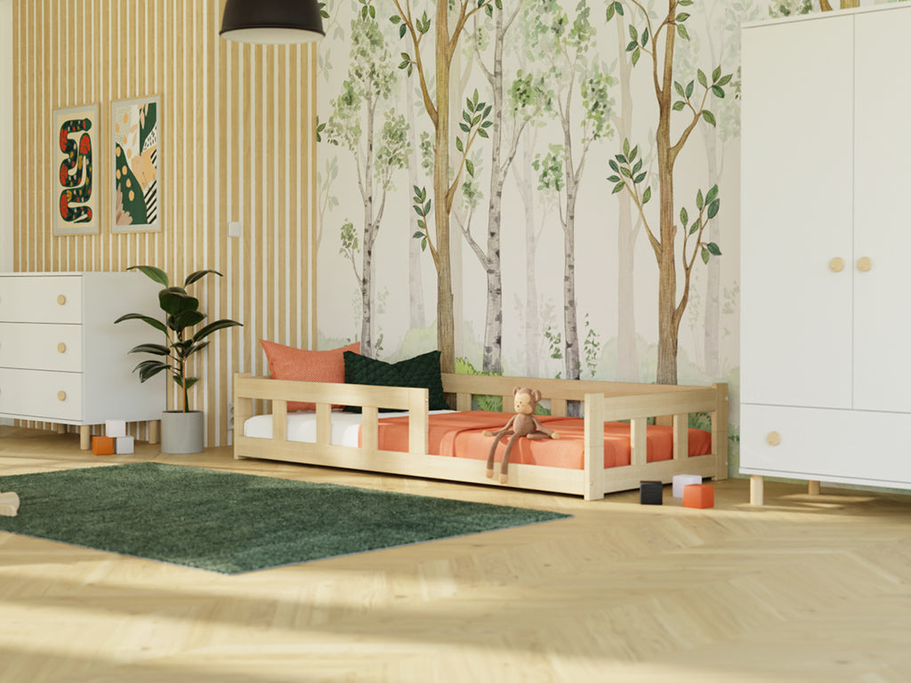 Bo kinderbed met twee zijwanden in een kinderkamer