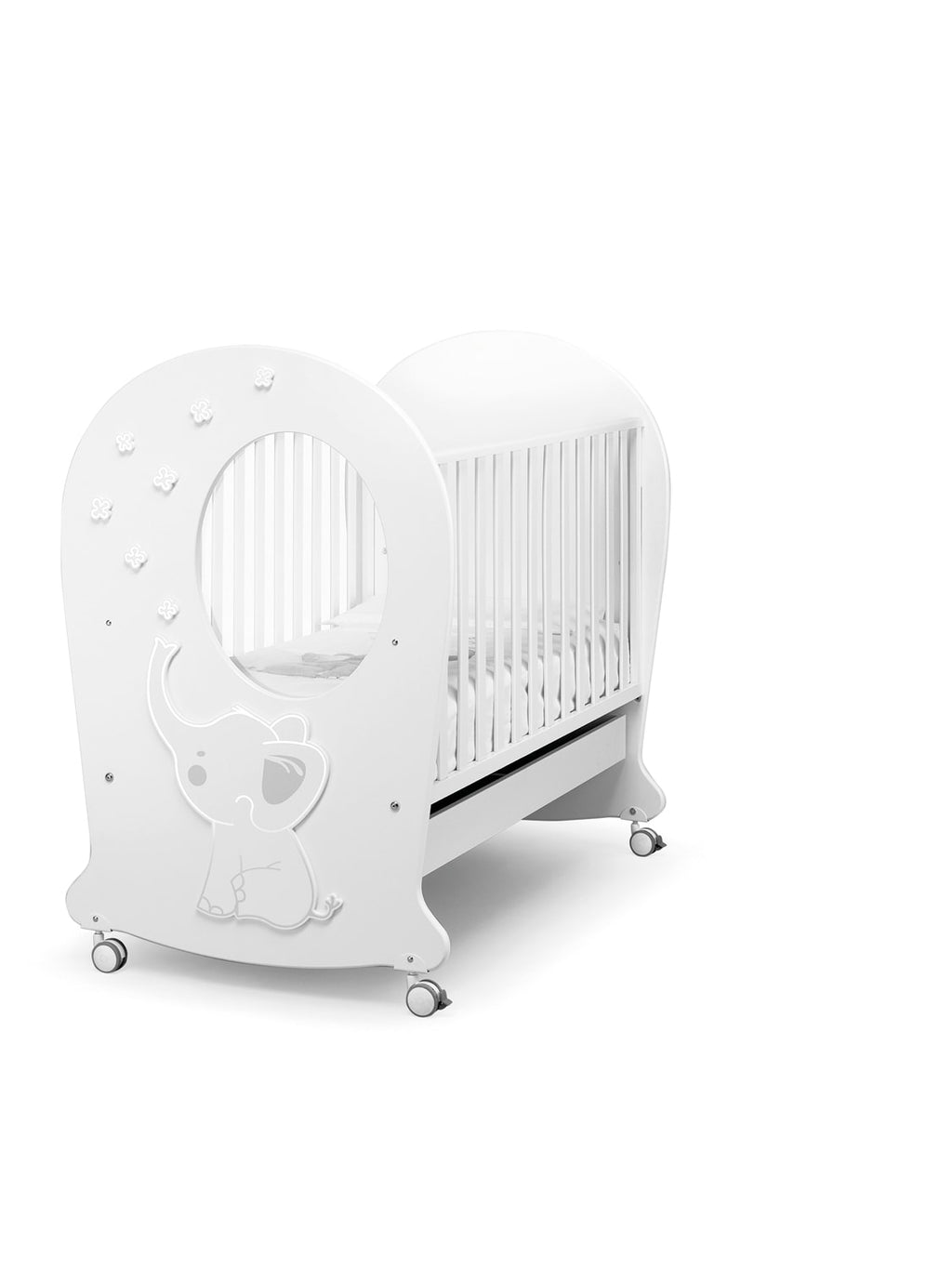 Britt babybed met rond venster