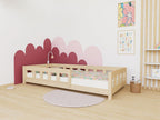 Duin kinderbed met valbeveiliging aan de voorzijde