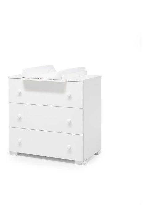 Fien commode met uitgeschoven verzorgingsblad en maatvoering