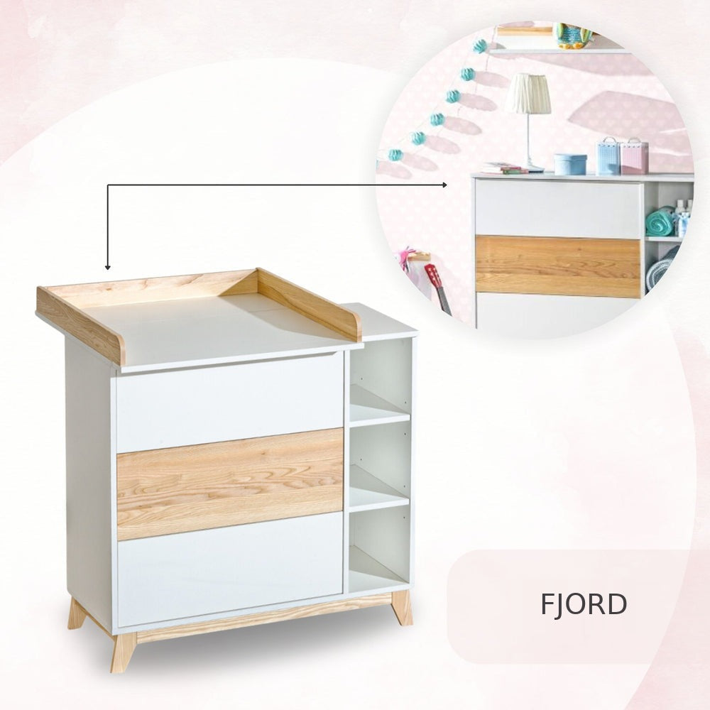 Fjord commode met verschoonblad, detail