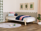 Linn design bed 90x200 cm massief houten eenpersoonsbed