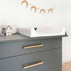 Noor commode grijs detail afgerond verschoonblad