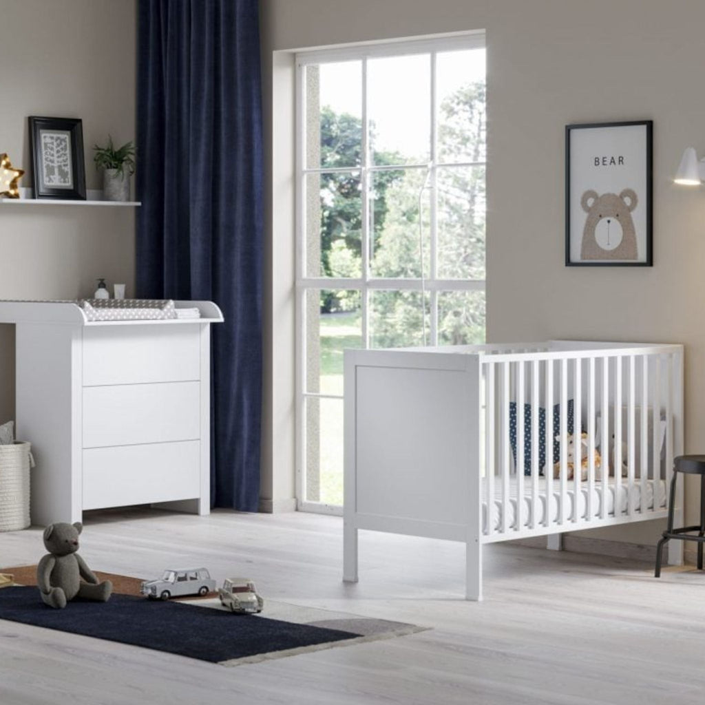 Puur babybed 120x60 wit – maattekening