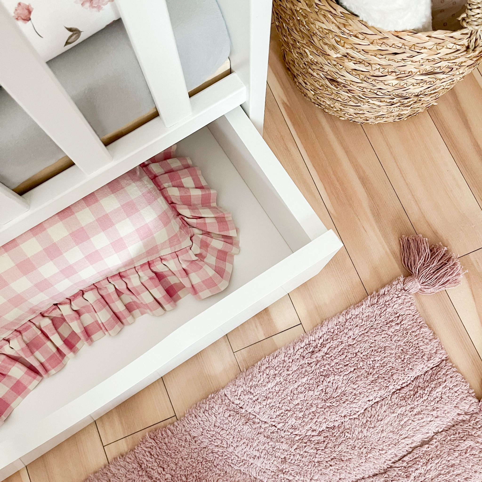 Puur babybed 120x60 wit – detail afwerking