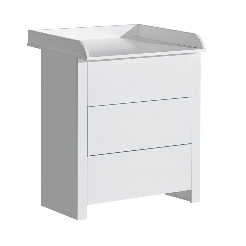 Puur commode greeploos wit – vooraanzicht