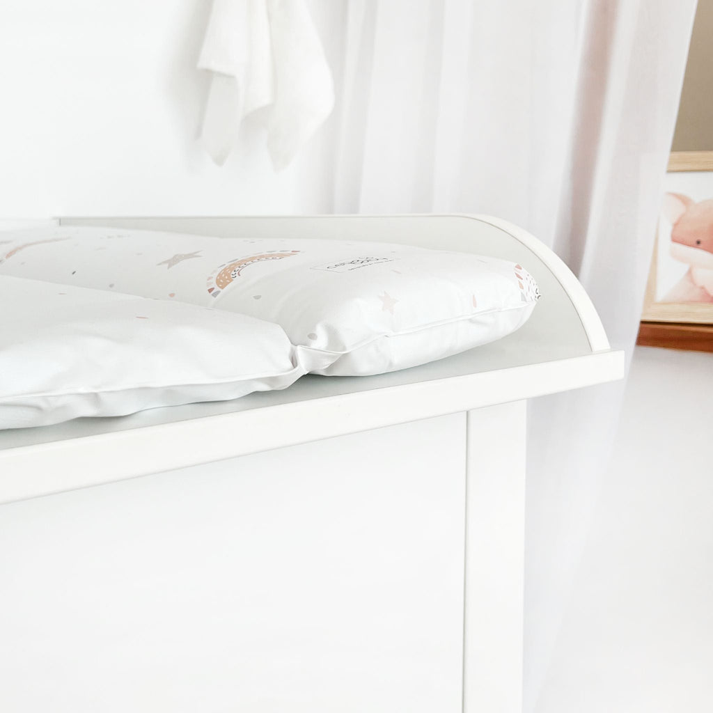 Puur commode greeploos wit – detail lade