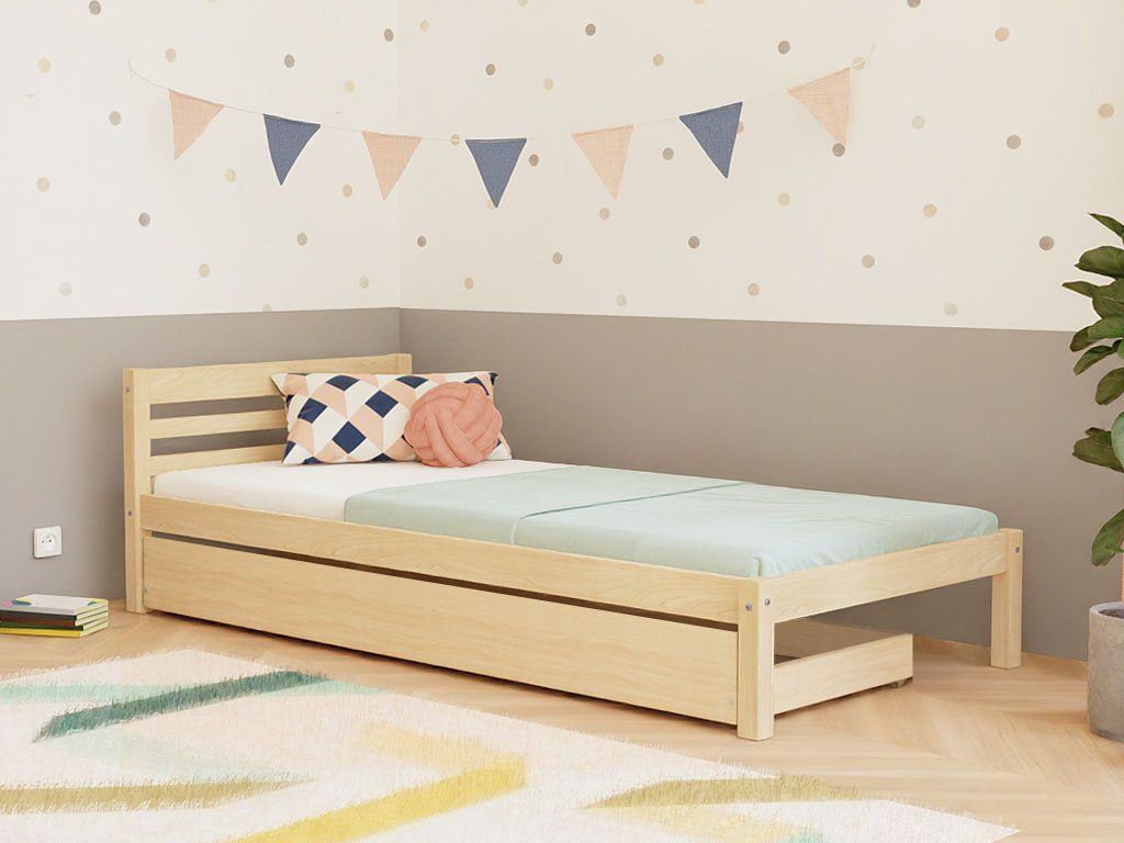 Sem kinderbed met hoofdbord en opberglade