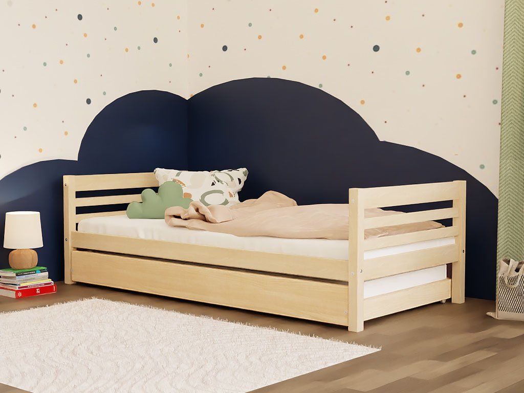 Sem kinderbed met twee hoofdborden en uitschuifbaar logeerbed