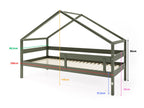 FunnaX Fjell 200 cm huisbed – Groen – aanvullend productbeeld