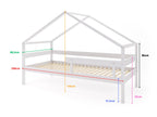 FunnaX Fjell 200 cm huisbed – Lichtgrijs – aanvullend productbeeld
