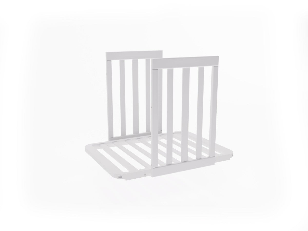 FunnaX Elin ombouwset naar wieg 80 × 60 cm – Wit / Hemelsgrijs – productaanzicht