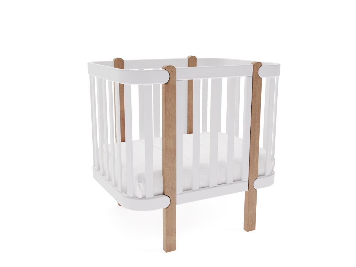 FunnaX Elin ombouwset naar wieg 80 × 60 cm – Wit / Hemelsgrijs – aanvullend productbeeld