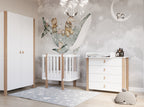 FunnaX Elin ombouwset naar wieg 80 × 60 cm – Wit / Hemelsgrijs – aanvullend productbeeld