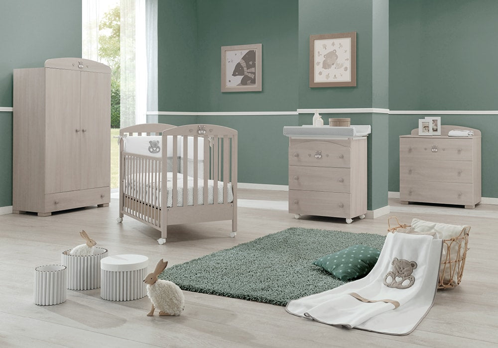 Mees babybed in tortora gebleekt – Erbesi Charly